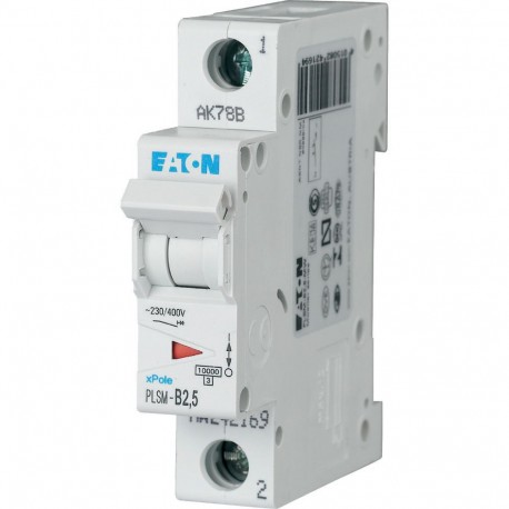 PLSM-B2,5-MW - PLSM-B2,5-MW 242169 EATON ELECTRIC Over current switch, 2, 5 A, 1p, type B characteristic