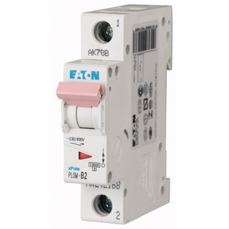 PLSM-D2-MW - PLSM-D2-MW 242217 EATON ELECTRIC Over current switch, 2A, 1p, type D characteristic