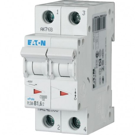 PLSM-B1,6/2-MW - PLSM-B1,6/2-MW 242366 EATON ELECTRIC Over current switch, 1, 6 A, 2 p, type B characteristic