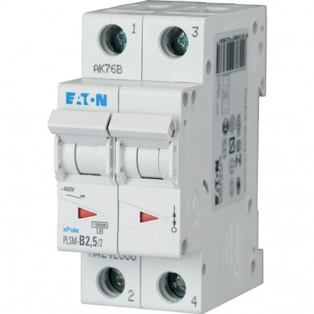 PLSM-B2,5/2-MW - PLSM-B2,5/2-MW 242368 EATON ELECTRIC Over current switch, 2, 5 A, 2 p, type B characteristic
