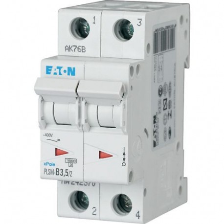 PLSM-C3,5/2-MW - PLSM-C3,5/2-MW 242396 EATON ELECTRIC Over current switch, 3, 5 A, 2 p, type C characteristic