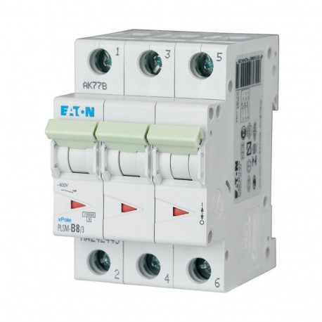 PLSM-B8/3-MW - PLSM-B8/3-MW 242443 EATON ELECTRIC Over current switch, 8A, 3 p, type B characteristic