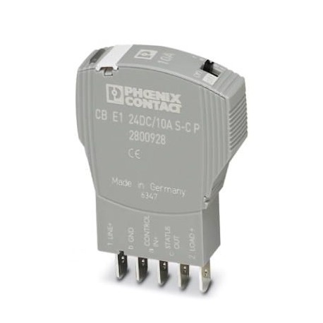 CB E1 24DC/10A S-C P - CB E1 24DC/10A S-C P 2800928 PHOENIX CONTACT Electronic device circuit breaker
