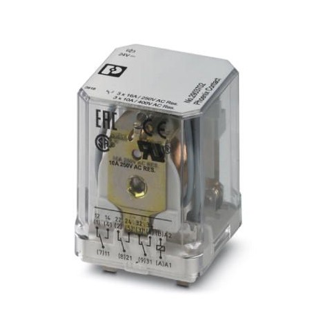 REL-PR3-24DC/3X21 - REL-PR3- 24DC/3X21 2903702 PHOENIX CONTACT Single relay