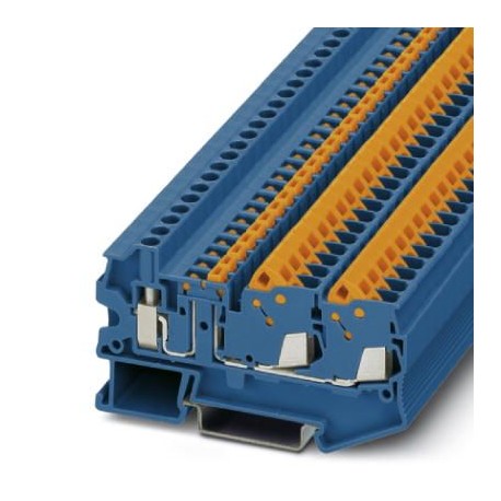 QTCU 2,5-TWIN-MT BU - QTCU 2,5-TWIN-MT BU 3050317 PHOENIX CONTACT Knife disconnect terminal block