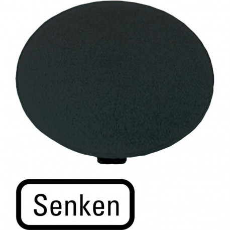 M22-XDP-S-D18 - M22-XDP-S-D18 218280 Y7-218280 EATON ELECTRIC M22-XDP-S-D18Q Button plate, mushroom black, DECREASE