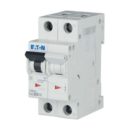 FAZ-B20/1N - FAZ-B20/1N 278649 Y7-278649 EATON ELECTRIC Miniature circuit breaker (MCB), 20A, 1Np, B-Char, AC