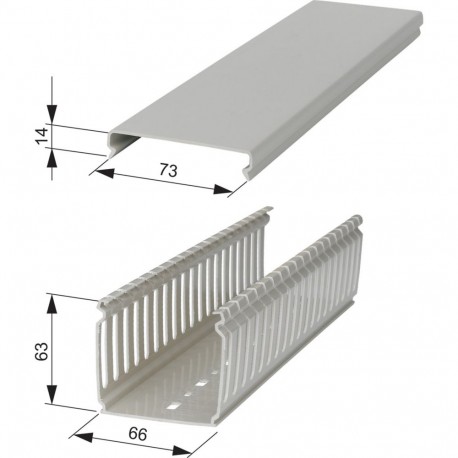 KL60/60 - KL60/60 029142 2466402 EATON ELECTRIC Cable duct, PVC, HxWxL 60x60x1500mm