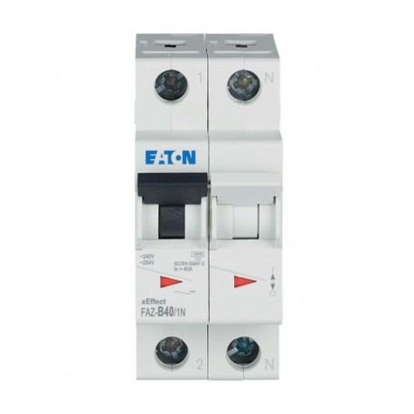 FAZ-B40/1N - FAZ-B40/1N 278652 Y7-278652 EATON ELECTRIC Miniature circuit breaker (MCB), 40A, 1Np, B-Char, AC