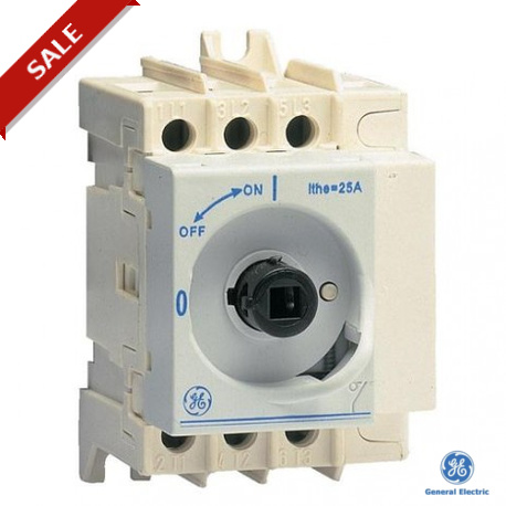 D061303251 - 730989 GENERAL ELECTRIC Switch-disconnector Dilos 00 32A 3P Door mounting