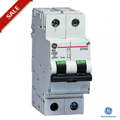 EP102C25 - EP102C25 672285 GENERAL ELECTRIC Miniature circuit breaker EP100 2P 25A C