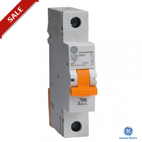 DG61C25 - DG61 C25 690557 GENERAL ELECTRIC Miniature circuit breaker DG60 1P 25A C GE DOMUS