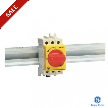 D061304203 - 731413 GENERAL ELECTRIC Safety-switch-disconnector Dilos 00 40A 3P DIN-rail R/Y