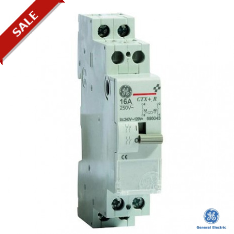CTX + R1620240A - CTX + R1620240A 686043 GENERAL ELECTRIC CONTAX-R+relays 16A 2NO 240Vac