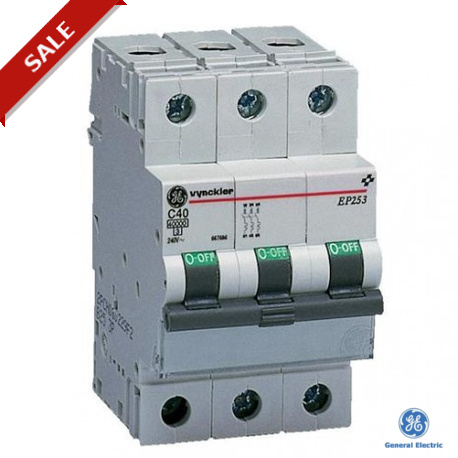 EP253B25 - EP253B25 667748 GENERAL ELECTRIC Miniature circuit breaker EP250 3P 25A 3-5IN