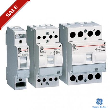 CTXDN2430230U - CTXDN2430230U 666165 GENERAL ELECTRIC CONTAX contactor day and night 24A 3NO 230Vuc
