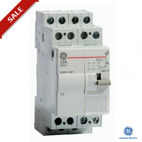 PLS+C 3230012A - PLS+C 3230012A 686169 GENERAL ELECTRIC PULSAR-S+ impulse switch + electronic central command 32A 3NO 12Vac