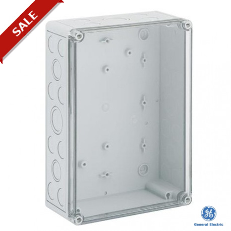 861654 - 861654 GENERAL ELECTRIC MultiBox MB 75 254x180x90 with metric knock-outs PS RAL 7035