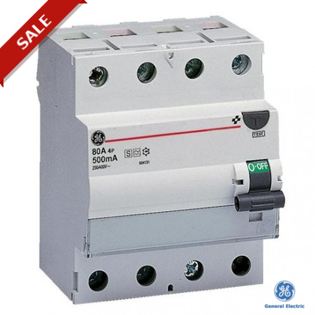 FPSI480/1000 - FPSi480/1000 604383 GENERAL ELECTRIC Residual current circuit breaker FP Si 4P 80A 1000mA