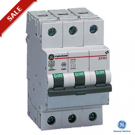 EP103C01 - EP103C01 672291 GENERAL ELECTRIC Miniature circuit breaker EP100 3P 1A C