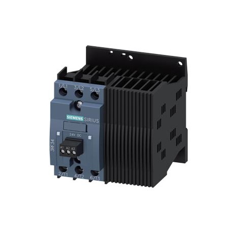 3RF3410-1BD24 - 3RF3410-1BD24 SIEMENS Solid-state contactor 3-phase 3RF3 AC 53 / 7.4 A / 40 °C 48-480 V / 110-230 V AC Rever..
