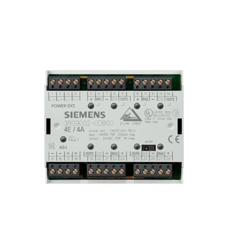 3RG9002-0DB00 - 3RG9002-0DB00 SIEMENS AS-Interface module F90, digital 4 DI/4 DQ, IP20 4 x inputs for 3-wire sensor 4 x outp..