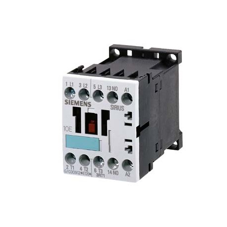 3RT1016-1AB01-1AA0 - 3RT1016-1AB01-1AA0 SIEMENS CONTACTOR, AC-3 4 KW/400 V, 1 NO, AC 24 V, 50/60 HZ, 3-POLE, SIZE S00, SCREW CON..