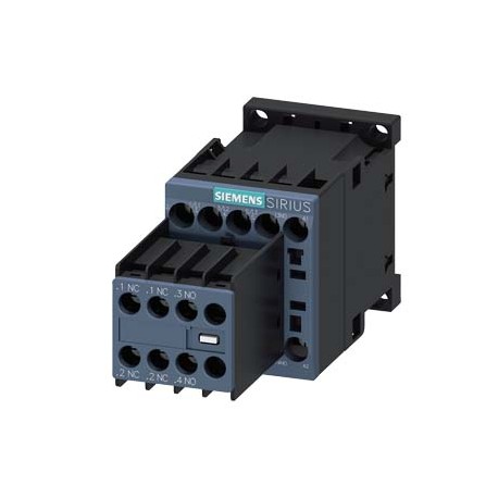 3RT2016-1BB44 - 3RT2016-1BB44 SIEMENS Power contactor, AC-3 9 A, 4 kW / 400 V 2 NO + 2 NC, 24 V DC 3-pole, Size S00 screw te..