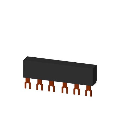 3RV1915-1AB - 3RV1915-1AB SIEMENS 3-phase busbars Modular spacing 45 mm for 2 switches Fork shape connections