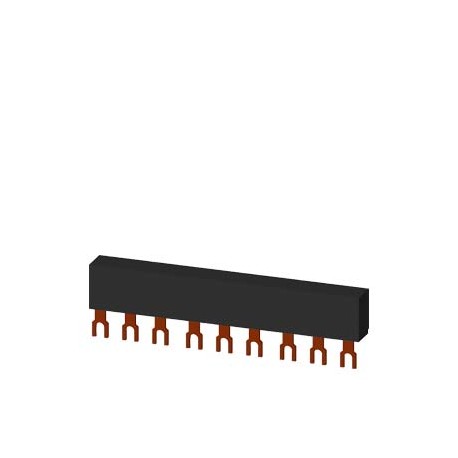 3RV1915-1BB - 3RV1915-1BB SIEMENS 3-phase busbars Modular spacing 45 mm for 3 switches Fork shape connections