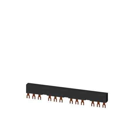 3RV1915-2CB - 3RV1915-2CB SIEMENS 3-phase busbars Modular spacing 55 mm for 4 switches and accessories Fork shape connecti..