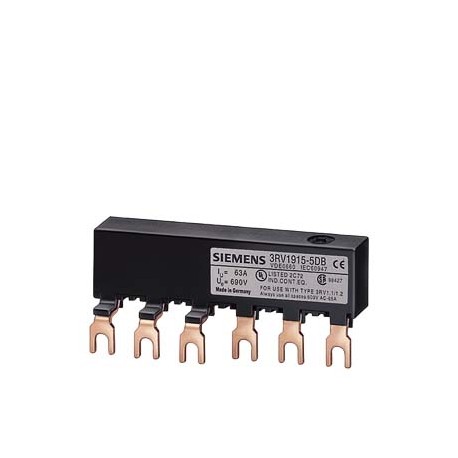 3RV1915-5DB - 3RV1915-5DB SIEMENS Connecting piece for 3-phase busbar Modular spacing 45 mm