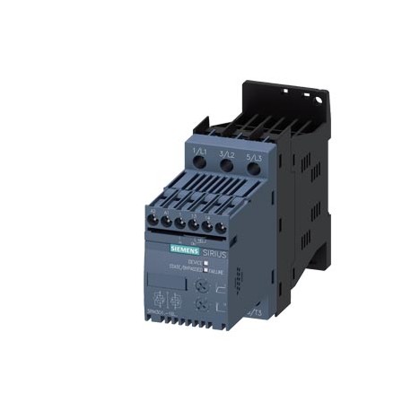 3RW3016-1BB14 - 3RW3016-1BB14 SIEMENS SIRIUS soft starter S00 9 A, 4 kW/400 V, 40 °C 200-480 V AC, 110-230 V AC/DC Screw ter..