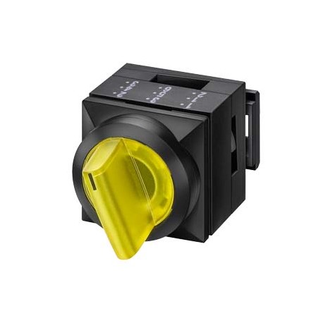 3SB3111-2KA41 - 3SB3111-2KA41 SIEMENS 26X26MM PLASTIC SQUARE ACTUATOR: SELECTOR SWITCH LATCHING 2 SWITCH POSITIONS O-I ILLU..