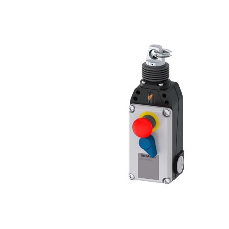 3SE7141-1EG10 - 3SE7141-1EG10 SIEMENS Cable-operated switch with emergency stop Metal housing IP67, 3 xM20 x1.5 Slow-action ..