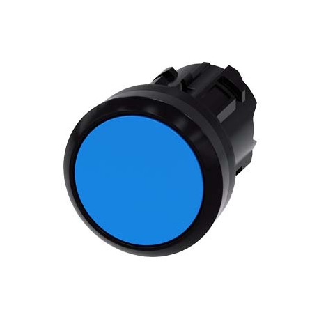 3SU1000-0AA50-0AA0 - 3SU1000-0AA50-0AA0 SIEMENS Pushbutton, 22 mm, round, plastic, blue, pushbutton, flat, latching, Push-to-rele..