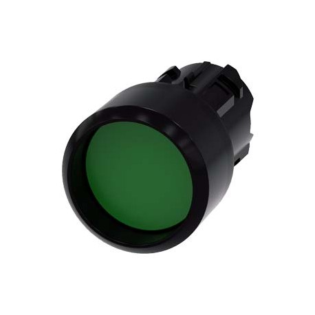 3SU1000-0CB40-0AA0 - 3SU1000-0CB40-0AA0 SIEMENS Pushbutton, 22 mm, round, plastic, green, Front ring, raised momentary contact ty..