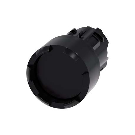 3SU1000-0DB10-0AA0 - 3SU1000-0DB10-0AA0 SIEMENS Pushbutton, 22 mm, round, plastic, black, Front ring, raised, castellated momenta..