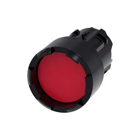 3SU1000-0DB20-0AA0 - 3SU1000-0DB20-0AA0 SIEMENS Pushbutton, 22 mm, round, plastic, red, Front ring, raised, castellated momentary..