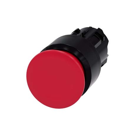 3SU1000-1AA20-0AA0 - 3SU1000-1AA20-0AA0 SIEMENS Mushroom pushbutton, 22 mm, round, plastic, red, 30 mm, latching, Pull-to-unlatch..
