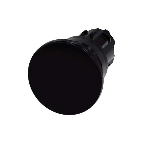 3SU1000-1BD10-0AA0 - 3SU1000-1BD10-0AA0 SIEMENS Mushroom pushbutton, 22 mm, round, plastic, black, 40 mm, momentary contact type