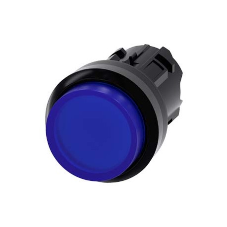 3SU1001-0BB50-0AA0 - 3SU1001-0BB50-0AA0 SIEMENS Illuminated pushbutton, 22 mm, round, plastic, blue, pushbutton, raised momentary..