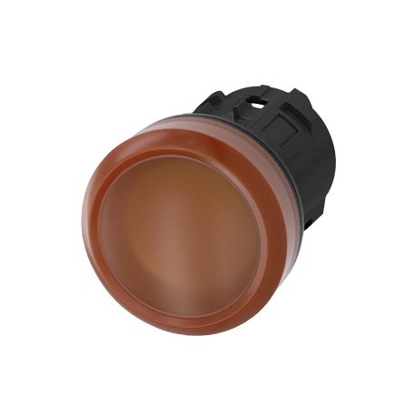 3SU1001-6AA00-0AA0 - 3SU1001-6AA00-0AA0 SIEMENS Indicator lights, 22 mm, round, plastic, amber, lens, smooth