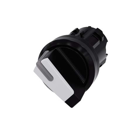 3SU1002-2BC60-0AA0 - 3SU1002-2BC60-0AA0 SIEMENS Selector switch, illuminable, 22 mm, round, plastic, white, selector switch, shor..