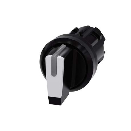 3SU1002-2BN60-0AA0 - 3SU1002-2BN60-0AA0 SIEMENS Selector switch, illuminable, 22 mm, round, plastic, white, selector switch, shor..