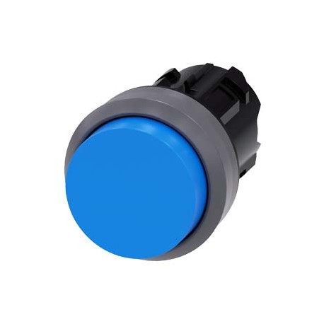3SU1030-0BB50-0AA0 - 3SU1030-0BB50-0AA0 SIEMENS Pushbutton, 22 mm, round, plastic with metal front ring, blue, pushbutton, raised..