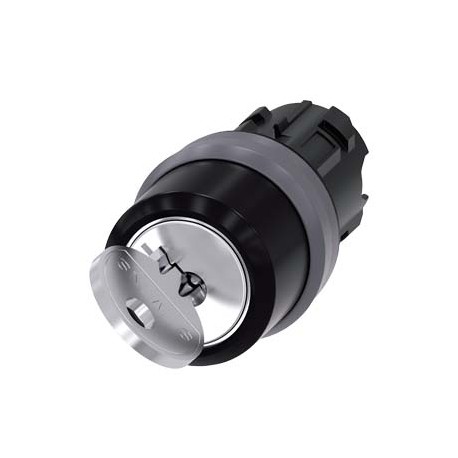 3SU1030-4BF11-0AA0 - 3SU1030-4BF11-0AA0 SIEMENS RONIS key-operated switch, 22 mm, round, plastic with metal front ring, lock numb..
