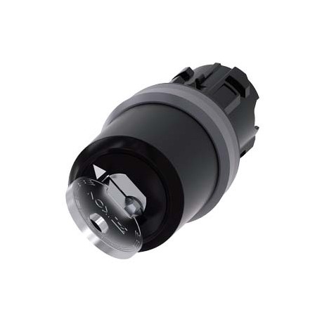 3SU1030-5XF01-0AA0 - 3SU1030-5XF01-0AA0 SIEMENS Key-operated switch IKON, 22 mm, round, plastic with metal front ring, lock numbe..