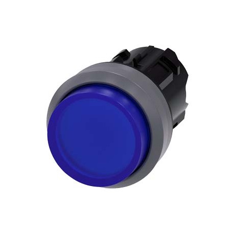 3SU1031-0BB50-0AA0 - 3SU1031-0BB50-0AA0 SIEMENS Illuminated pushbutton, 22 mm, round, plastic with metal front ring, blue, pushbu..