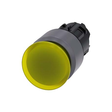 3SU1031-1AA30-0AA0 - 3SU1031-1AA30-0AA0 SIEMENS Illuminated mushroom pushbutton, 22 mm, round, plastic with metal front ring, yel..